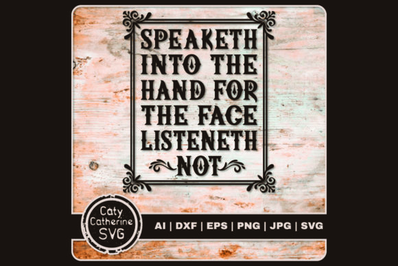 Speaketh Into the Hand for