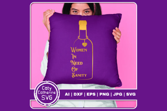 WINOS Women in Need of Sanity Funny Wine Graphics